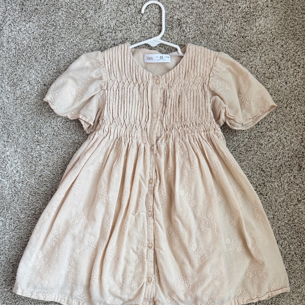 Zara Kids Light Pink Casual Dress